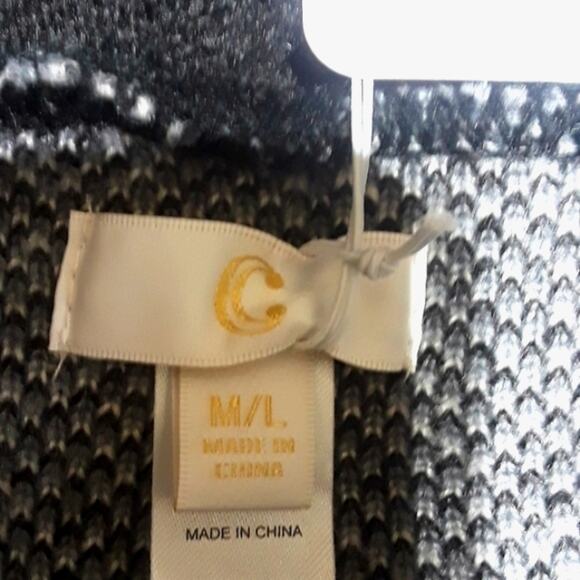 NWT Women Sz L  Cowl Neck Lagenlook Oversized Boxy Artsy Grunge Pockets Sweater - Picture 4 of 12